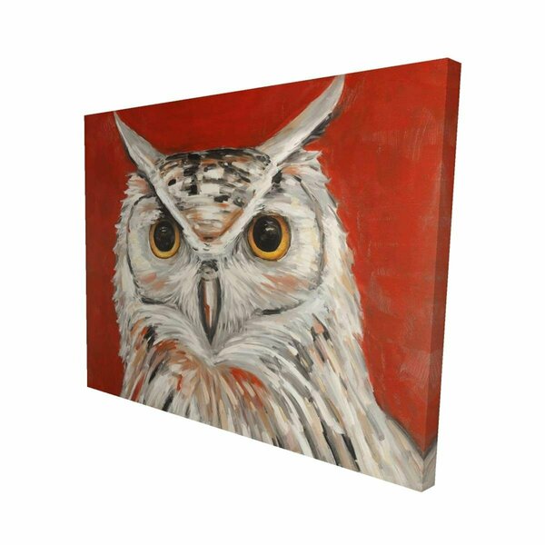 Fondo 16 x 20 in. Colorful Eagle Owl-Print on Canvas FO2778118
